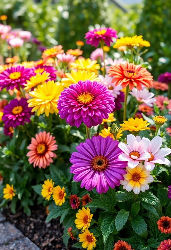 seasonal flower color selection