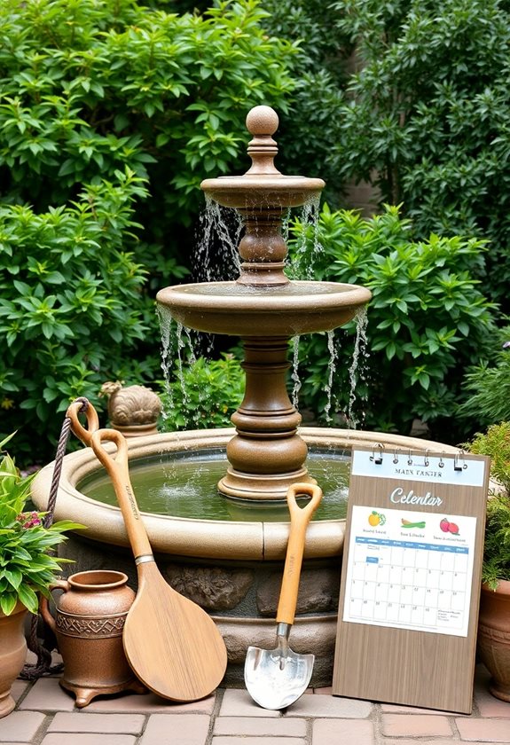 seasonal fountain maintenance checklist