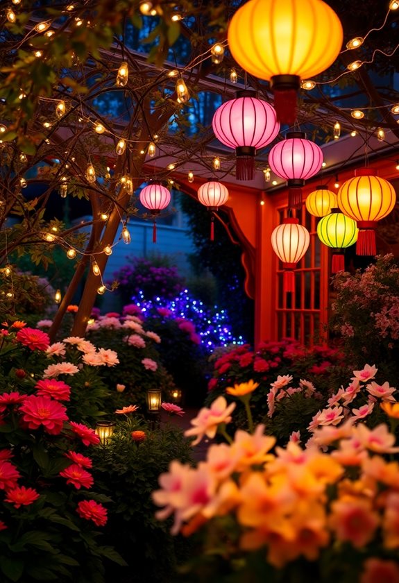 seasonal garden celebration lighting
