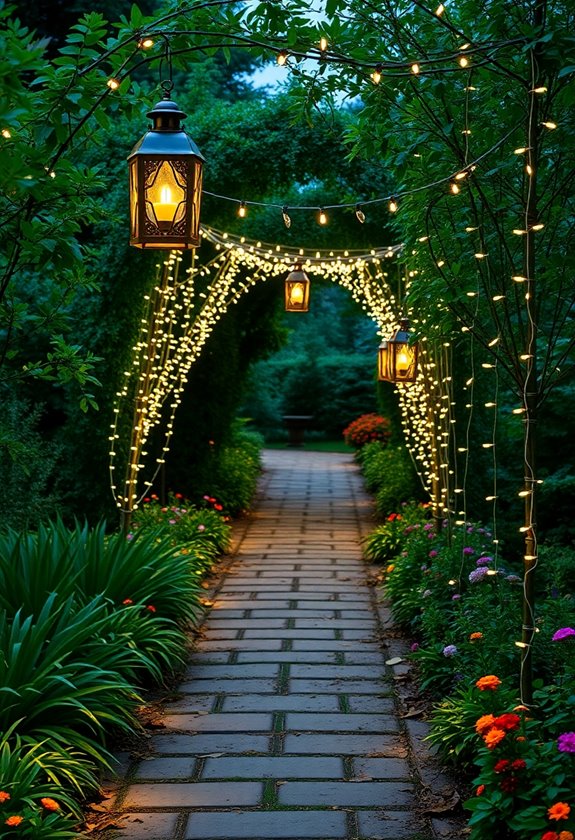 seasonal garden path lighting