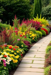 seasonal plants enhance pathways