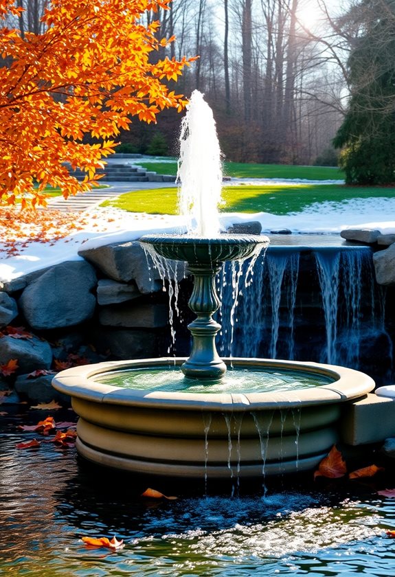 seasonal water feature care