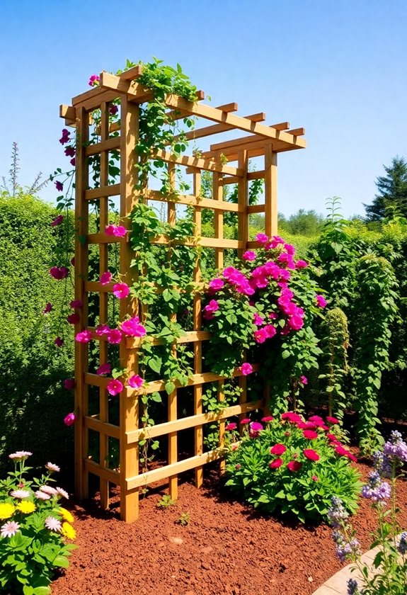 secure and stabilize trellis