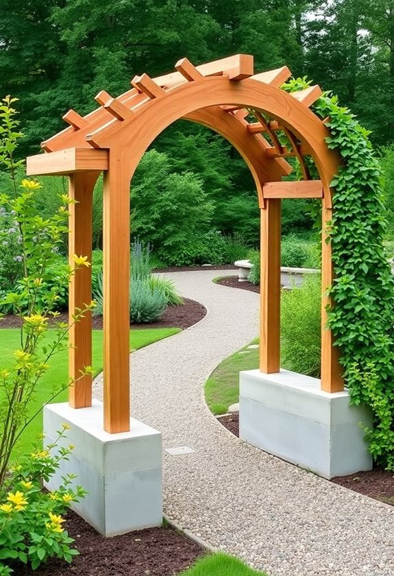 secure the archway foundation