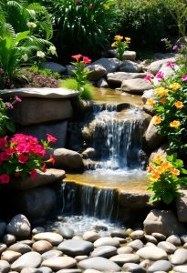 serene garden waterfall designs
