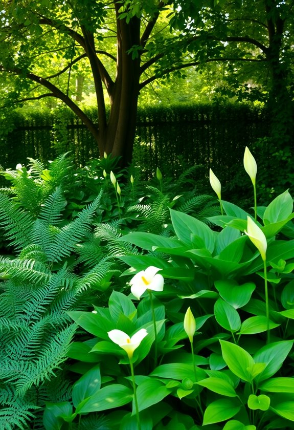 shade loving foliage plants