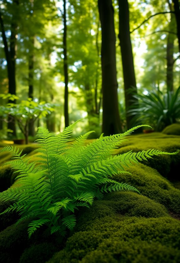 shady fern garden transformation