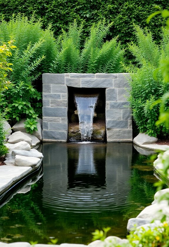 sleek water features design