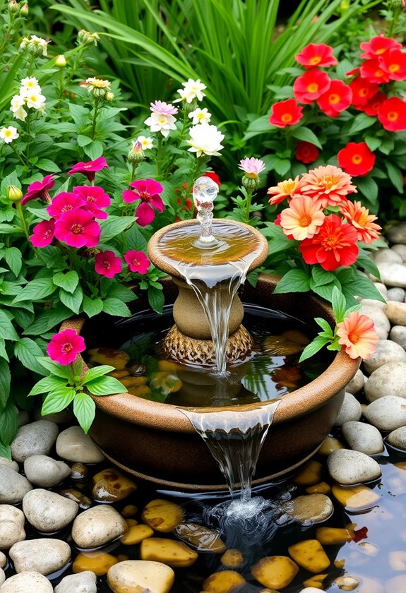 small outdoor water feature