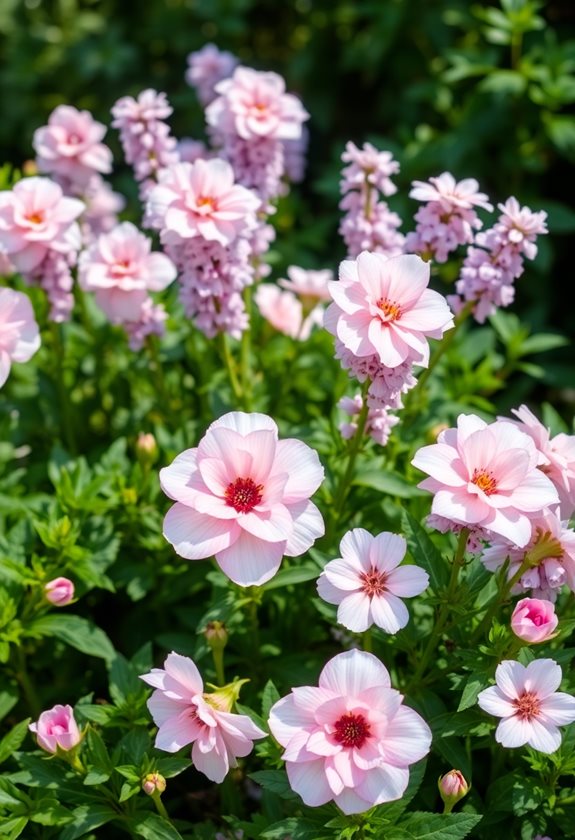 soft pastel flower arrangements