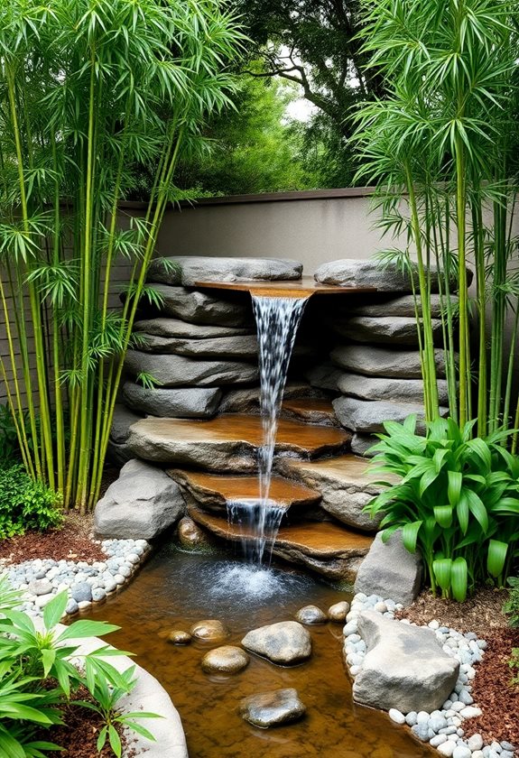 soothing backyard water features