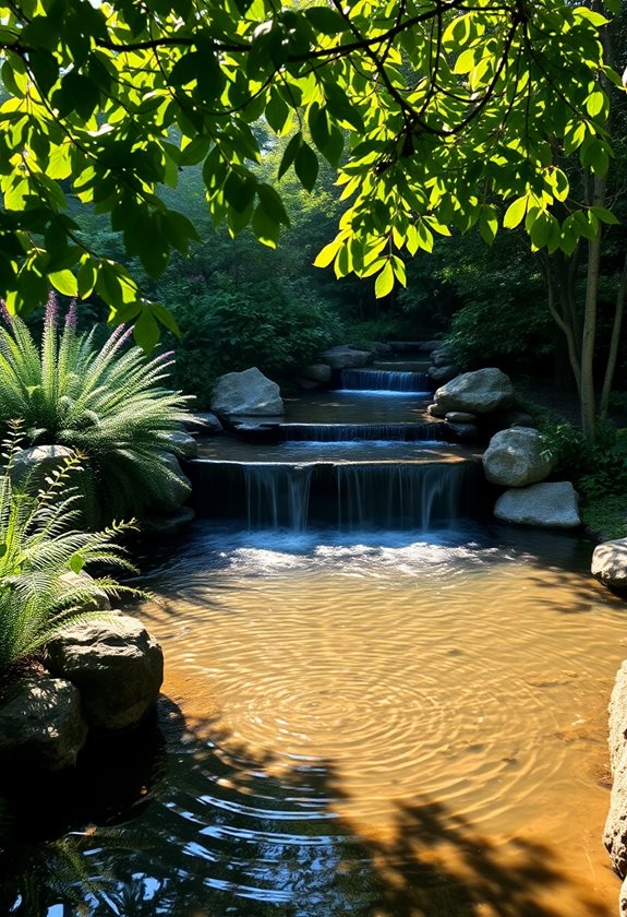 soothing water feature sounds