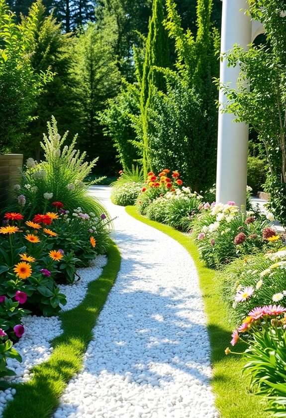 sparkling safe garden path