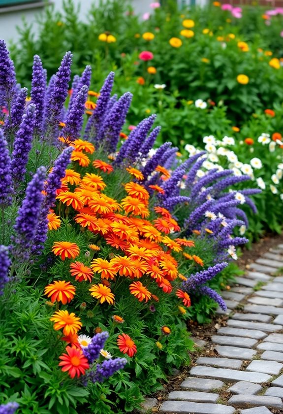 stunning flower border combinations
