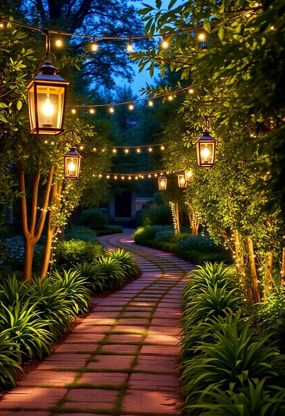 stunning garden pathway illumination
