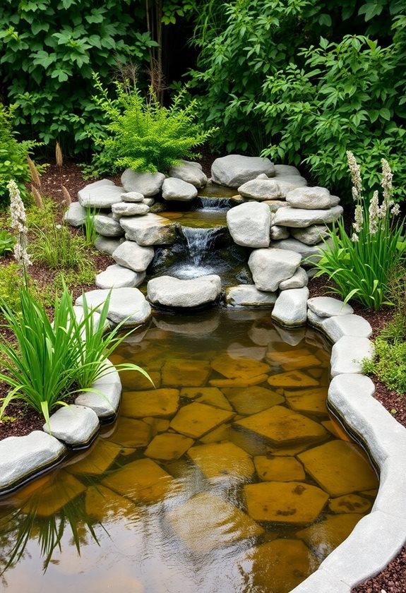 stunning pond layout design