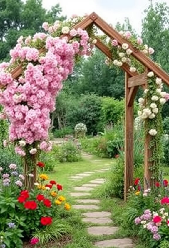 stunning vertical flower arches