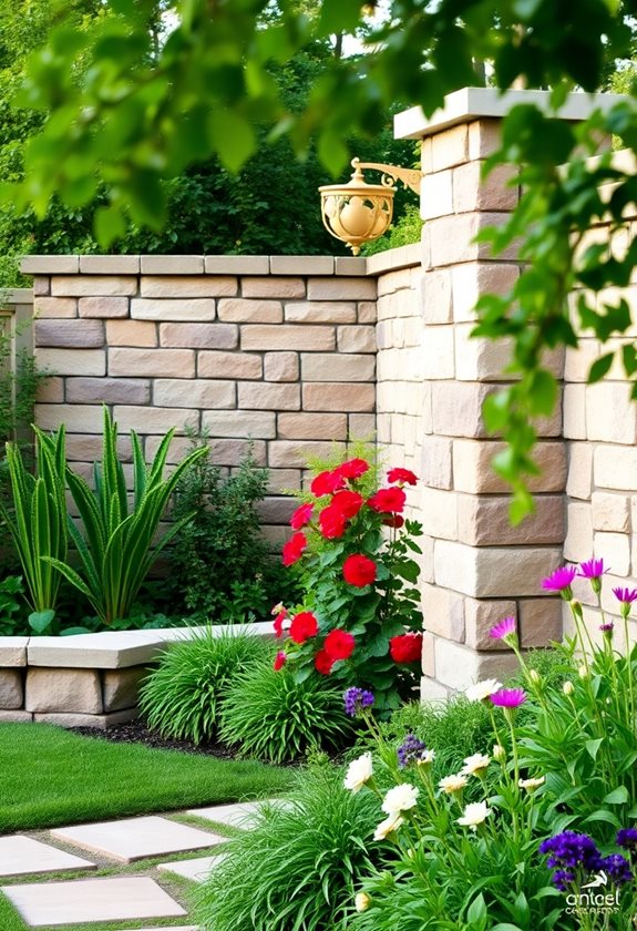stylish and durable garden walls