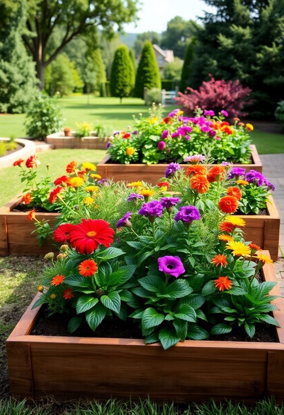 stylish defined garden spaces