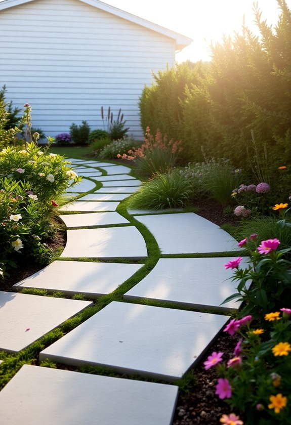 stylish durable garden pathways