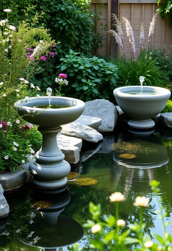 stylish garden water features