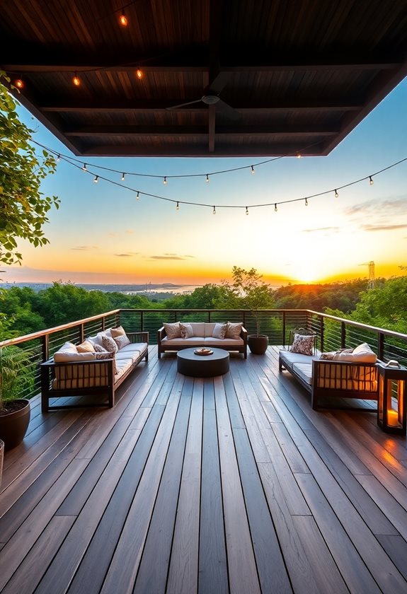 stylish outdoor entertaining space