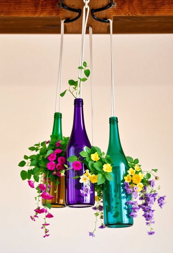 stylish recycled bottle planters