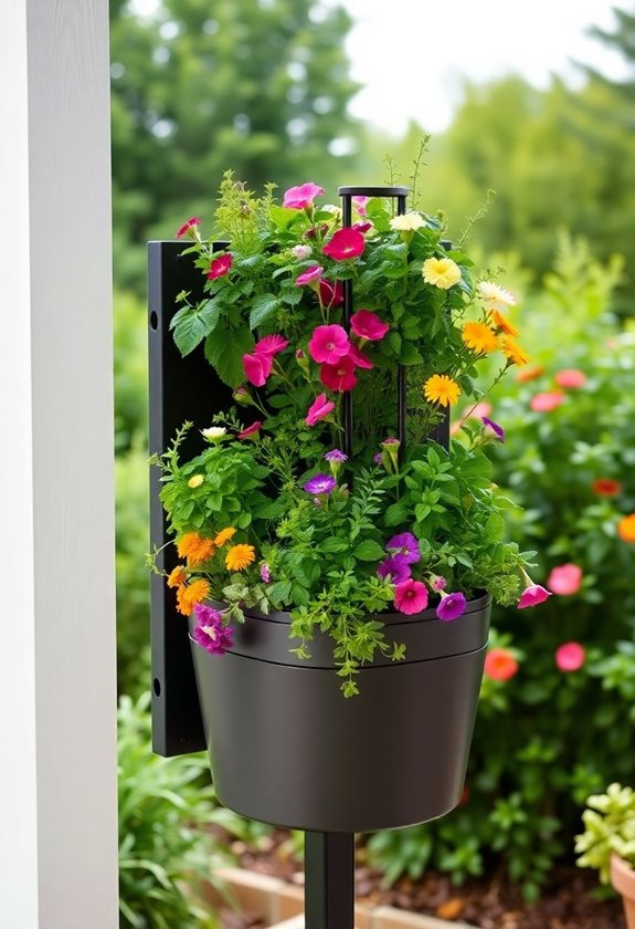 stylish space saving vertical planter