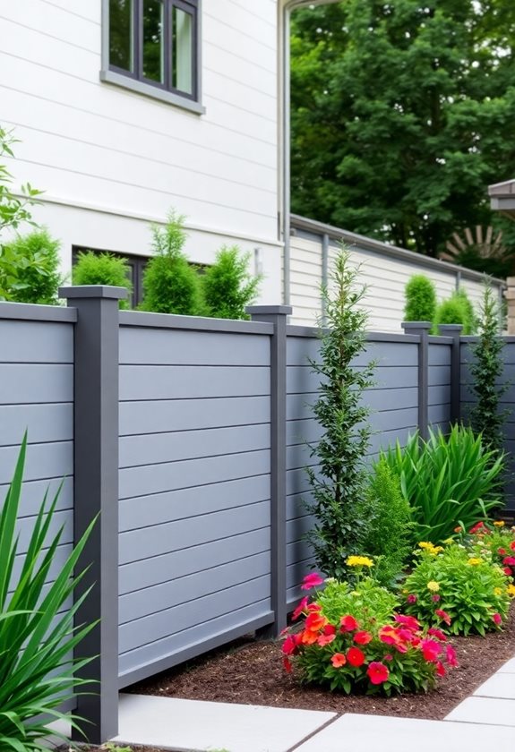 stylish sustainable composite fencing