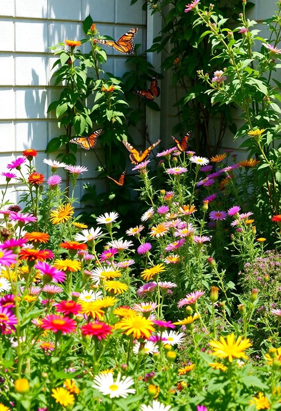 sunny sheltered butterfly paradise