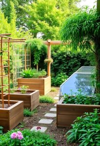sustainable garden design structures