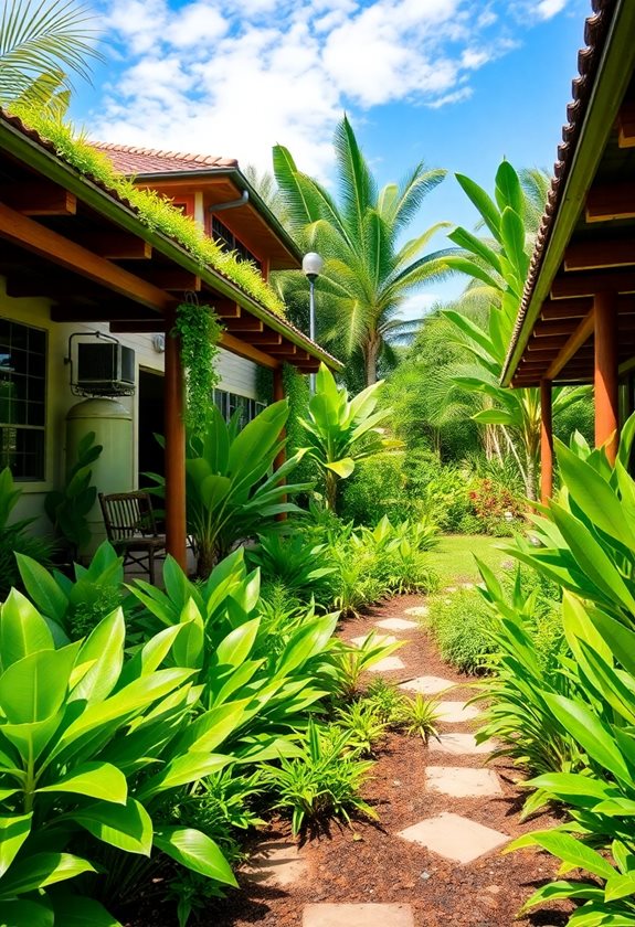 sustainable tropical garden options
