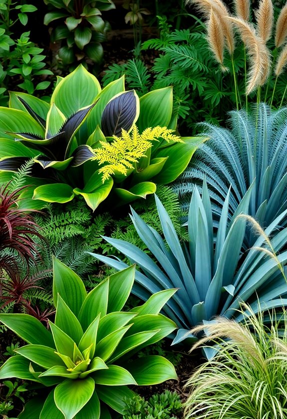 textural contrast in gardening
