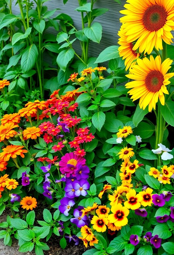 thriving garden flower companions