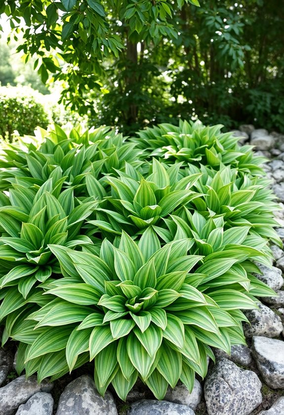 thriving shade loving hostas garden