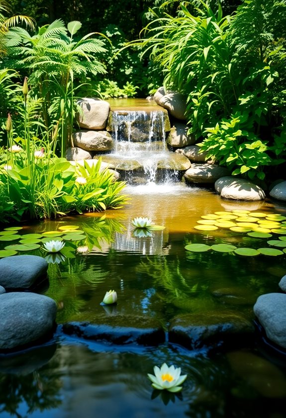 tranquil diy garden pond