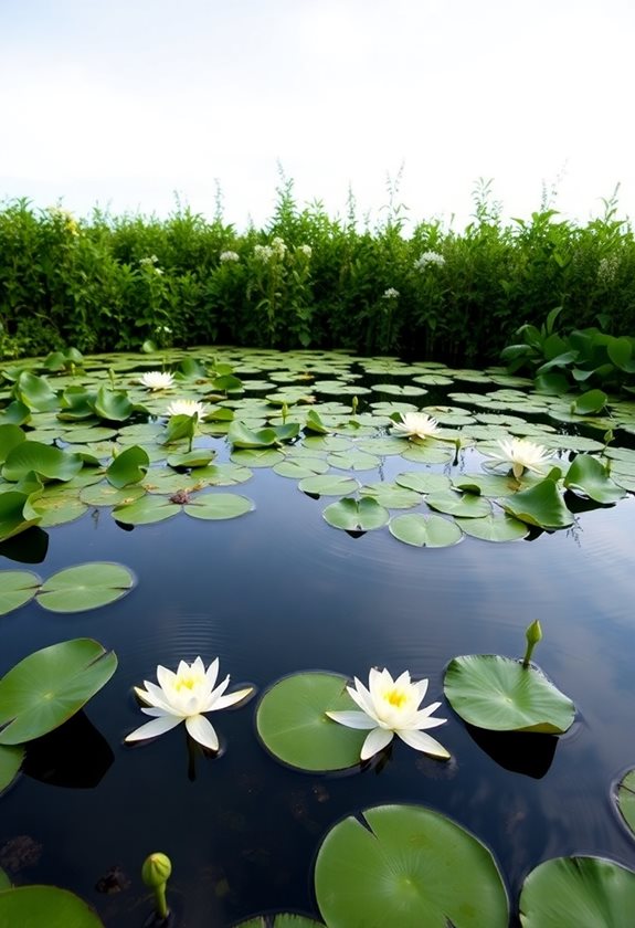 tranquil garden pond oasis