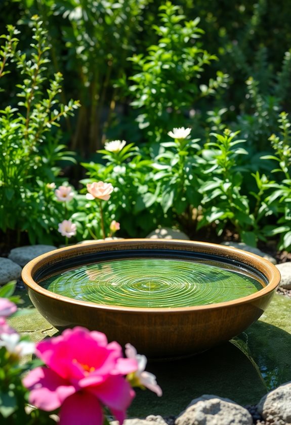 tranquil garden water feature