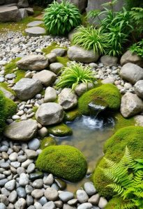 tranquil water and stone gardens