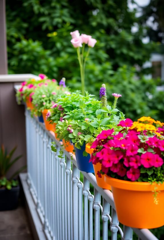transform balcony with rail planters