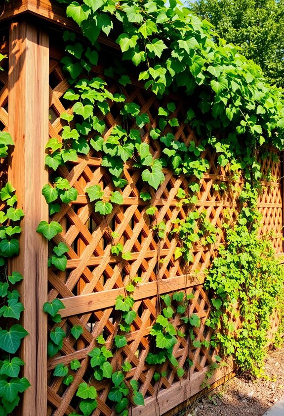 transform fences into greenery