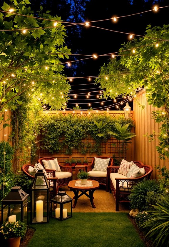 transform garden with lighting