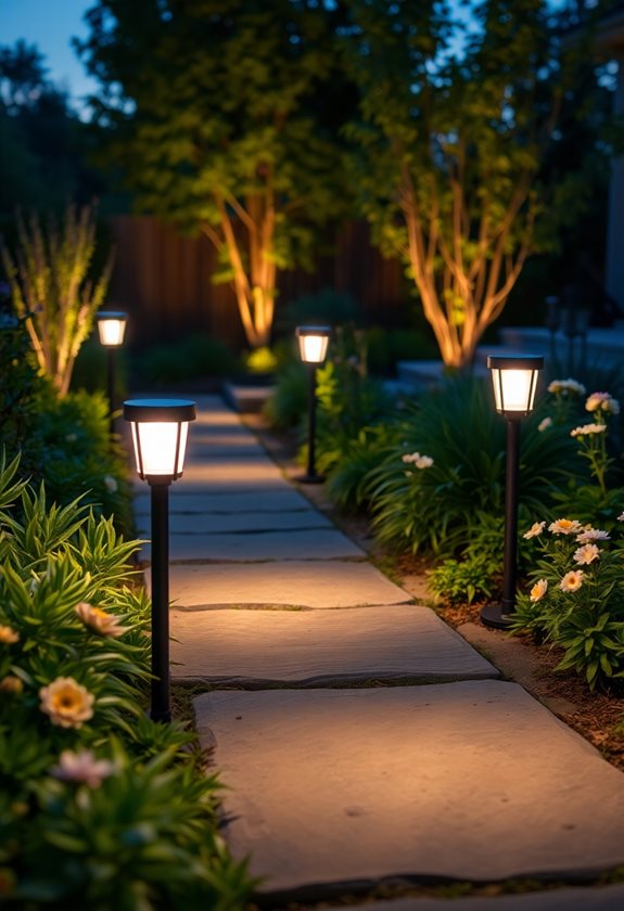 transform garden with motion lights