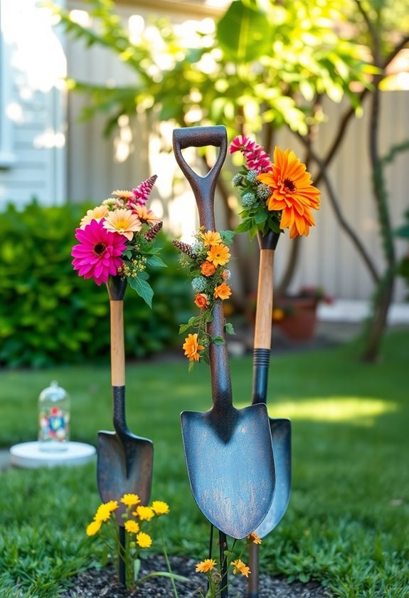 transform old shovels creatively