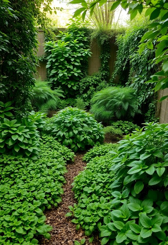 transform shade with ground covers