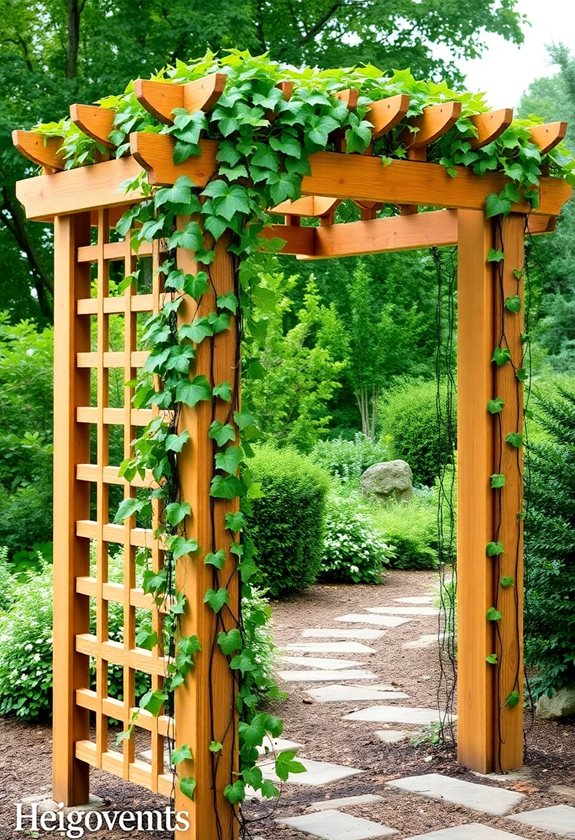 trellises enhance garden aesthetics