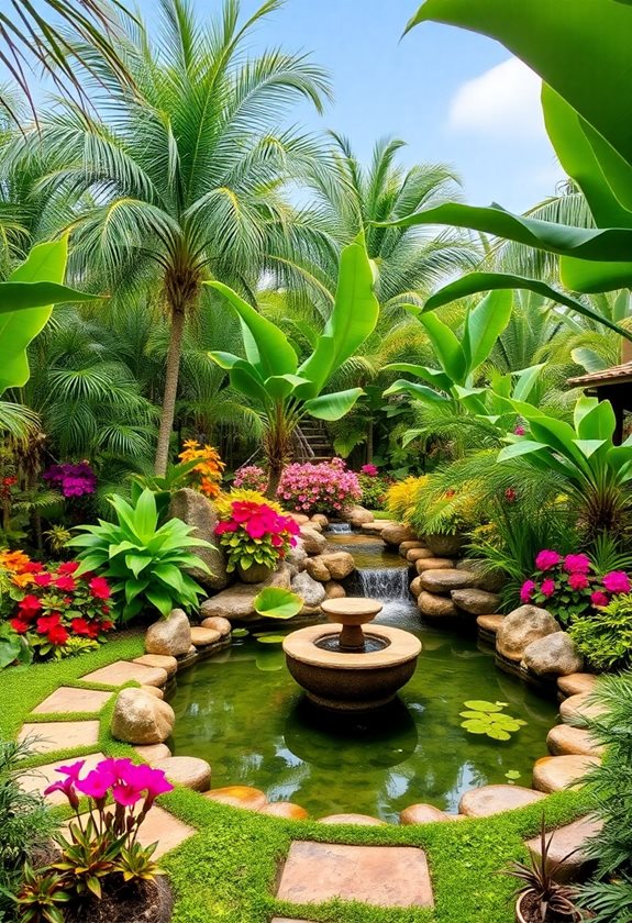 tropical paradise outdoor transformation