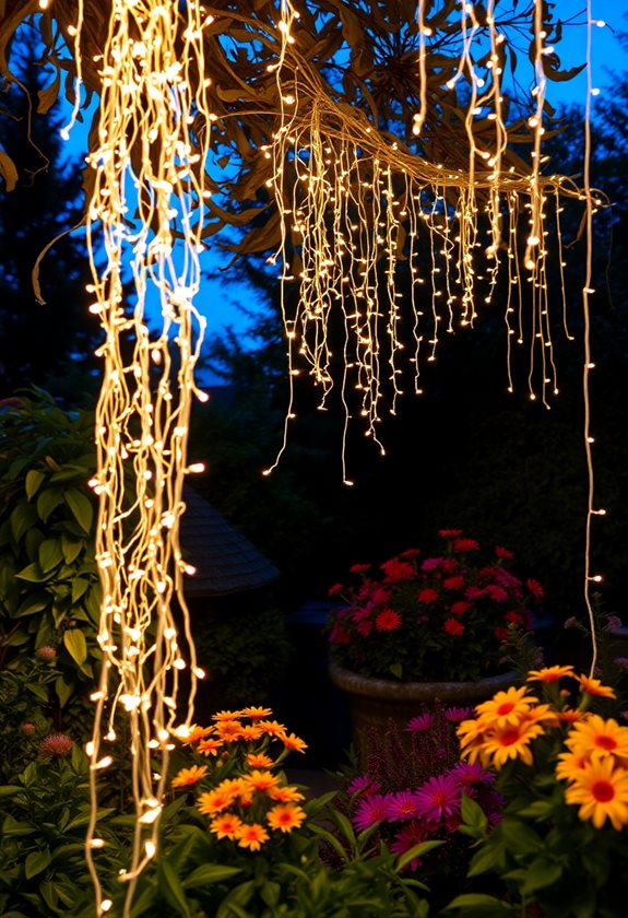 twinkling lights create ambiance