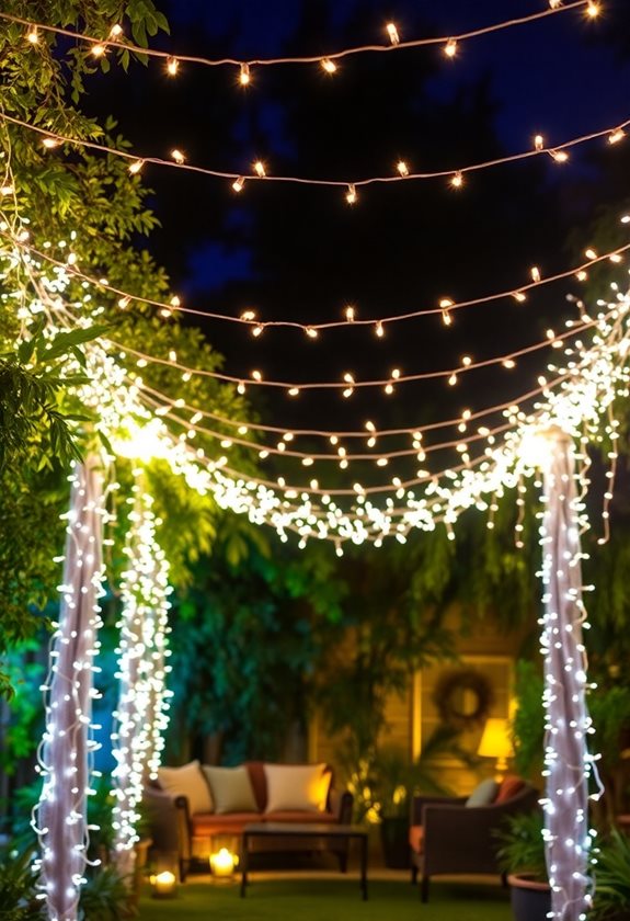 twinkling lights romantic ambiance