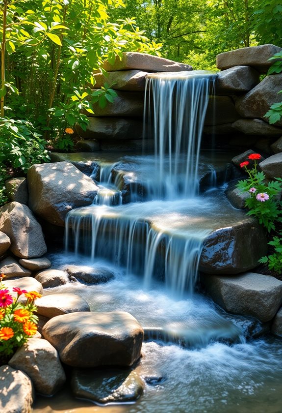 ultimate garden waterfall relaxation